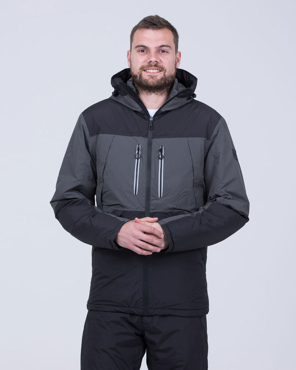 North 56 Tall Waterproof Ski Jacket (black/grey)