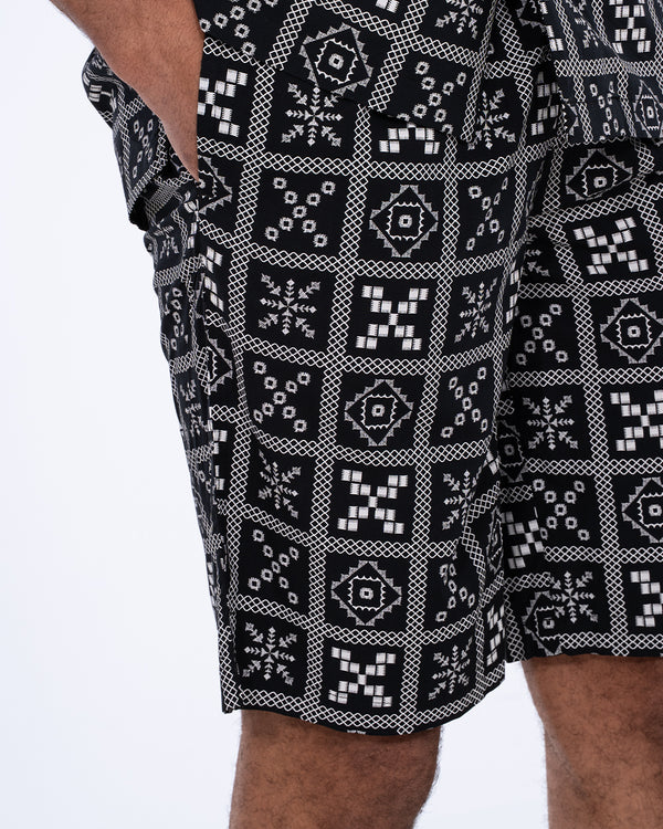 2t Etienne Tall Shorts (black/white)