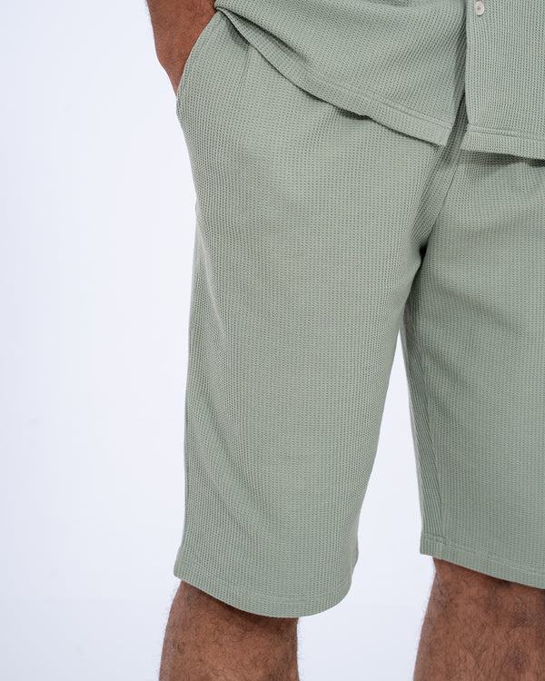 2t Joshua Tall Waffle Shorts (sage)
