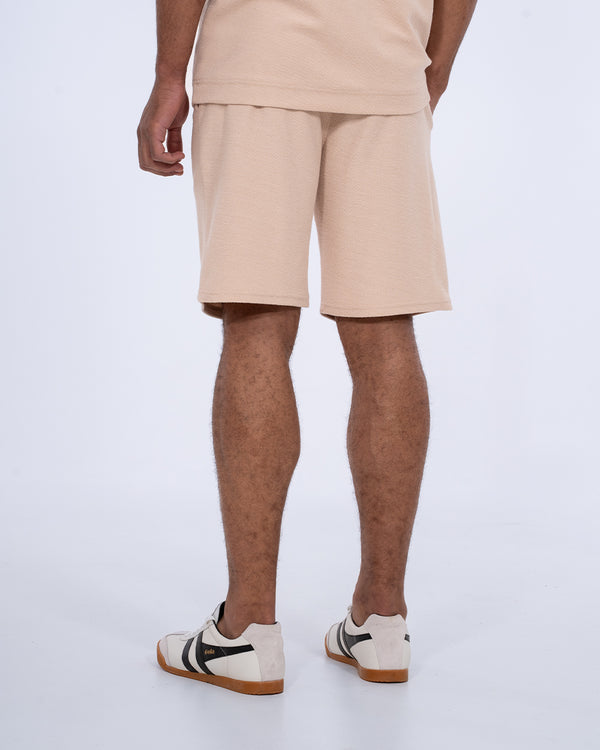 2t Kai Tall Textured Shorts (cement)