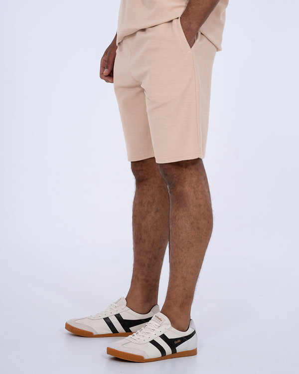 2t Kai Tall Textured Shorts (cement)