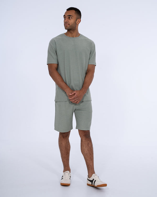 2t Kai Tall Textured Shorts (light teal)
