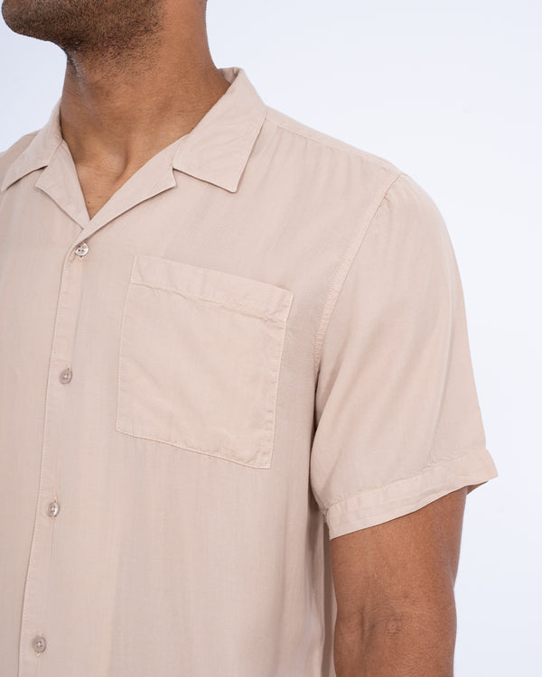 2t Reagan Tall Short Sleeve Revere Shirt (ecru)