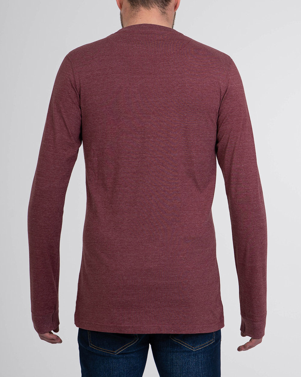 2t Samuel Tall Long Sleeve T-Shirt (burgundy marl)