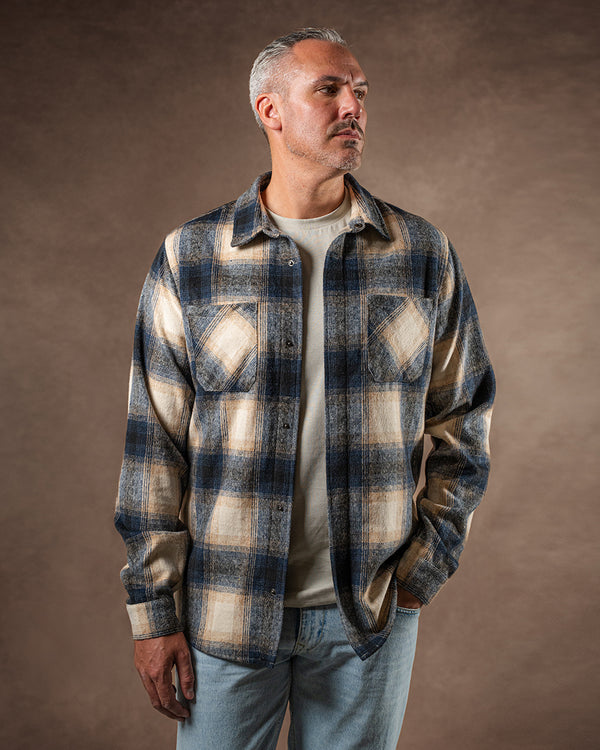 2t Cohen Tall Shacket (blue check)