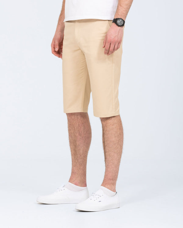 2t Alex Tall Slim Fit Chino Shorts (beige)