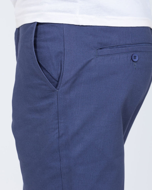 2t Alex Tall Slim Fit Chino Shorts (mid blue)