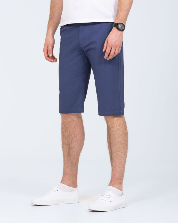 2t Alex Tall Slim Fit Chino Shorts (mid blue)