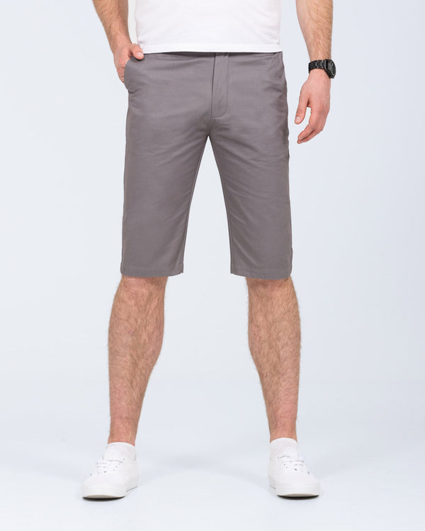 2t Alex Tall Chino Shorts (mid grey)