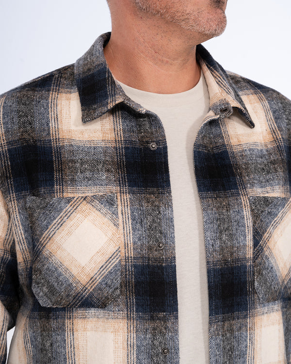 2t Cohen Tall Shacket (blue check)