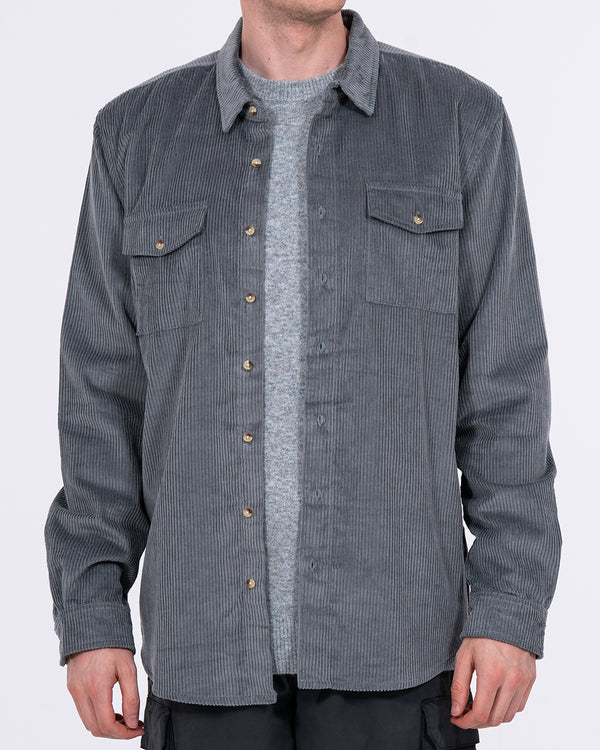 2t Ashgrove Tall Cord Overshirt (titanium blue)