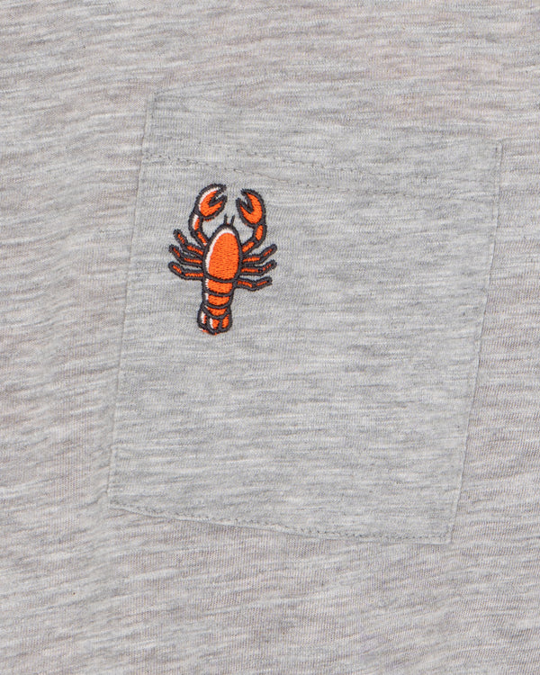 2t Benji Tall Embroidered Pocket T-Shirt (light grey)