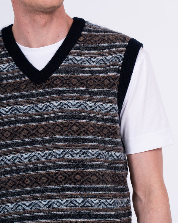 2t Blaikies Tall Fairisle Tank (blue pattern)