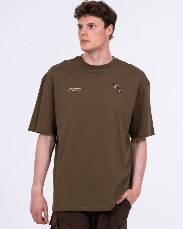 2t Brad Tall Oversized T-Shirt (bedrucktes Moos)