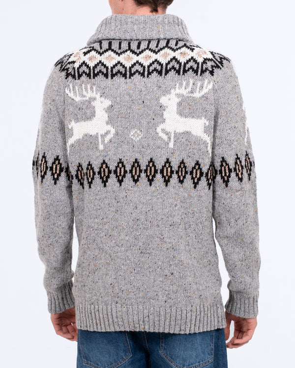 2t Connall Weihnachtspullover für Große (grau)