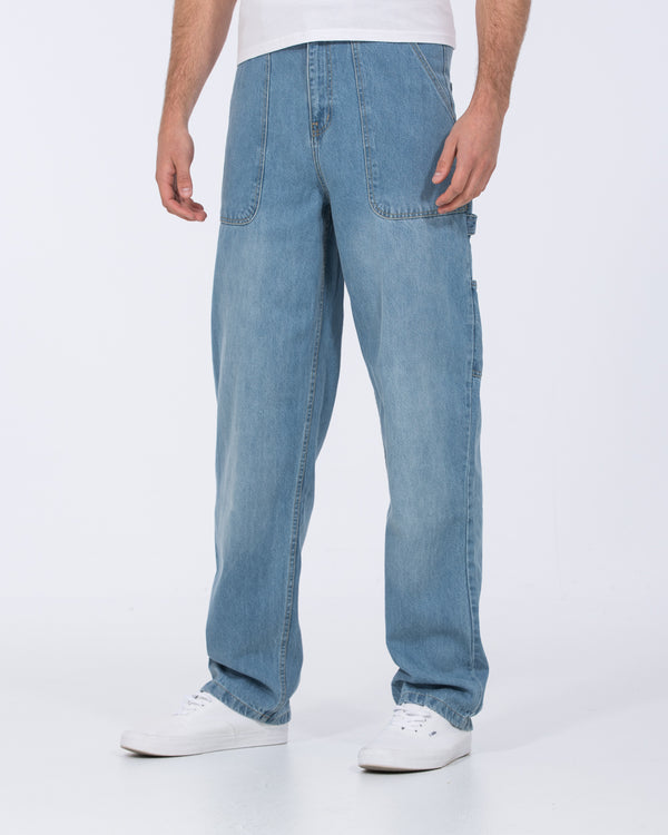 2t Jacob Tall Loose Fit Carpenter Jeans (light wash)