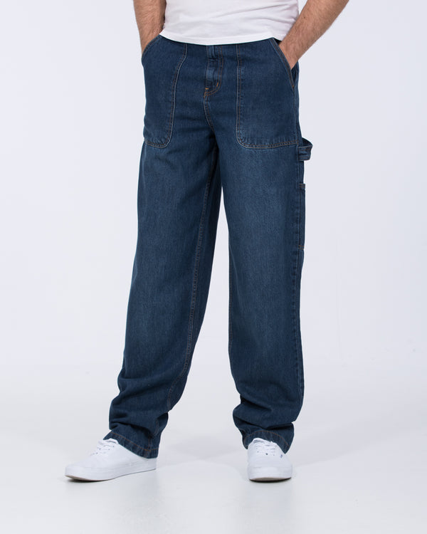 2t Jacob Tall Loose Fit Carpenter Jeans (mid wash)