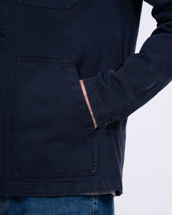 2t Tall Troy Cotton Unlined Shacket (navy)