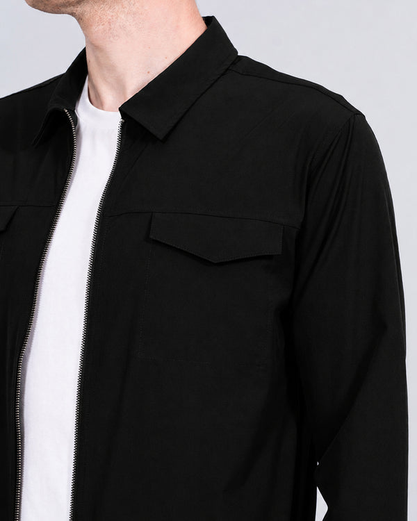 2t Westray Overshirt in Übergröße (Schwarz)