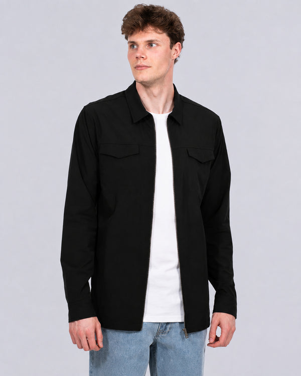 2t Westray Overshirt in Übergröße (Schwarz)