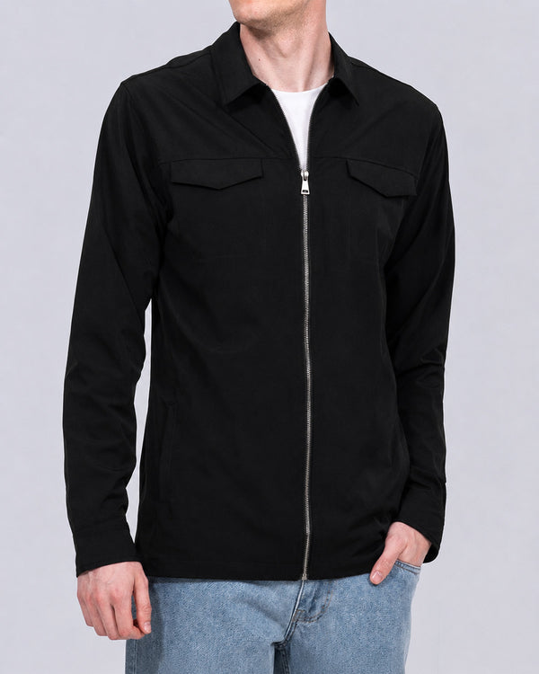 2t Westray Overshirt in Übergröße (Schwarz)