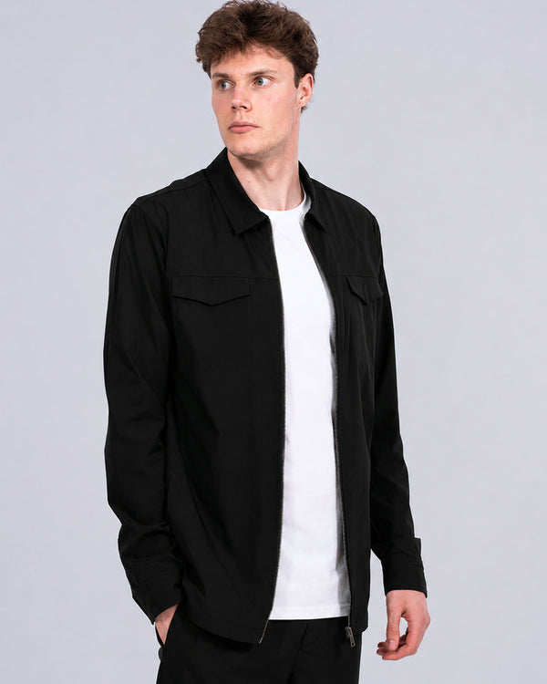 2t Westray Overshirt in Übergröße (Schwarz)