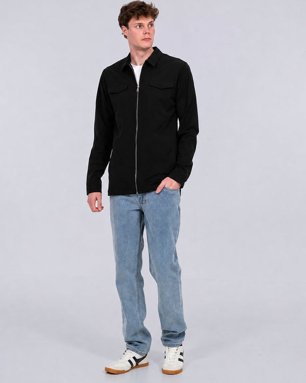 2t Westray Overshirt in Übergröße (Schwarz)