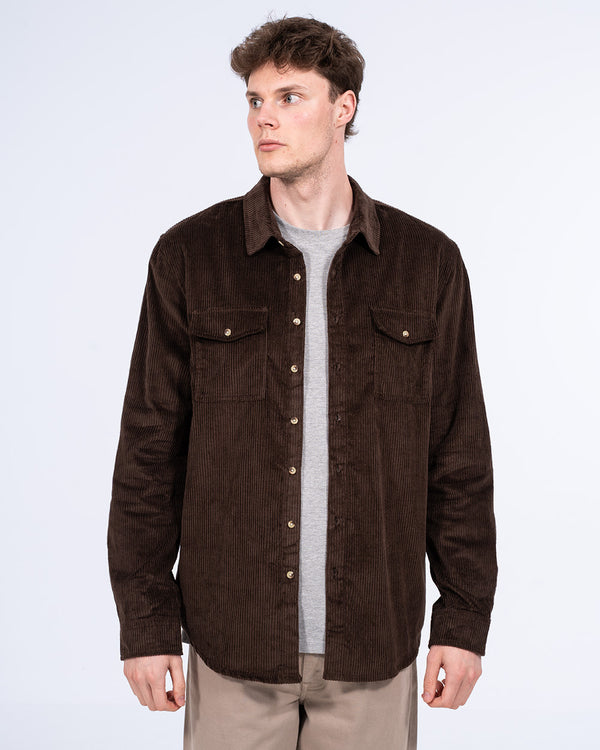 2t Ashgrove Tall Cord Overshirt (chocolate)