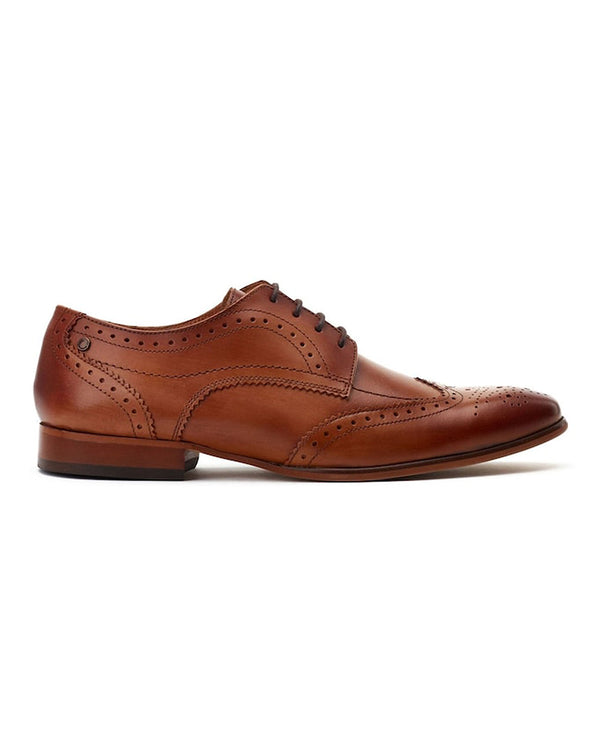 Base London Barbera Schnür-Brogue-Schuhe (tan)