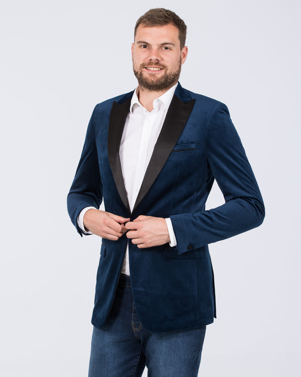 Skopes Jive Tall Velvet Blazer (royale blue)