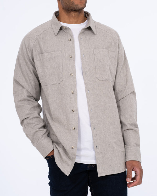 2t Bradley Tall Relaxed Fit Raglan Shirt (grey flannel)