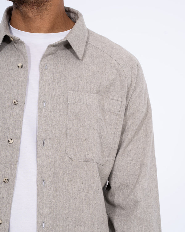 2t Bradley Tall Relaxed Fit Raglan Shirt (grey flannel)