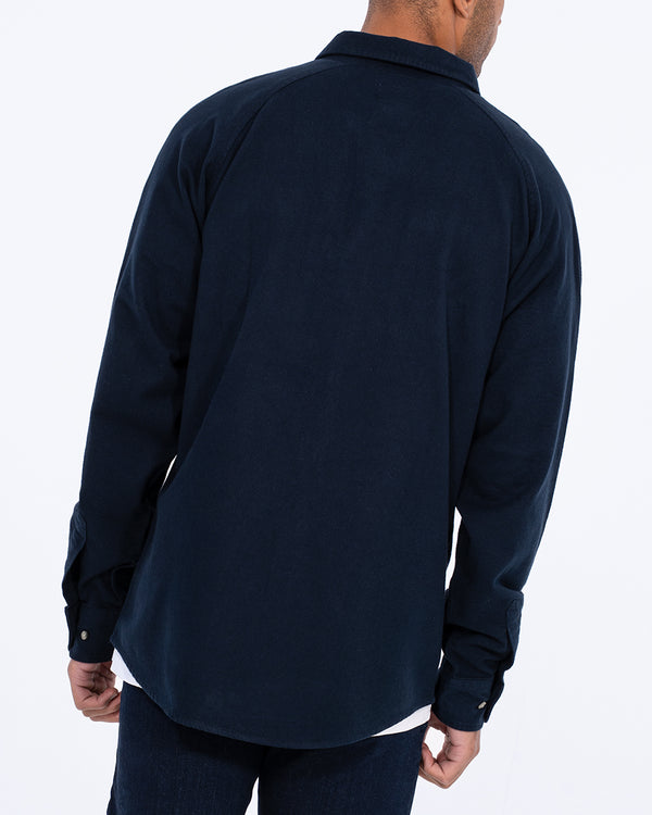 2t Bradley Tall Relaxed Fit Raglan Shirt (navy flannel)