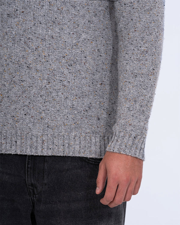 2t Connall Tall Cable Knit Jumper (grey)