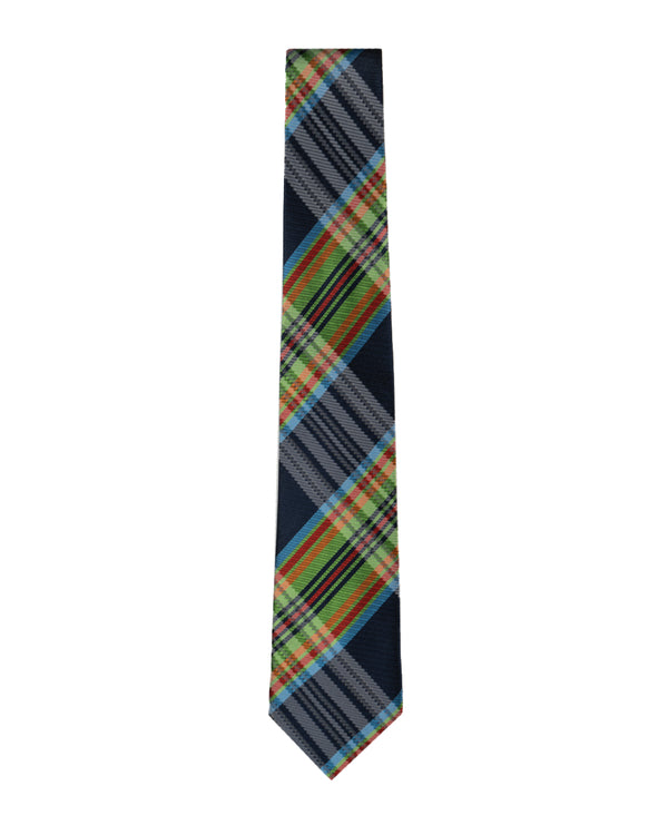 Knightsbridge Extra Long Checked Tie (multi)