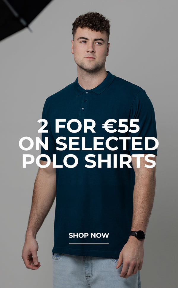 2 for €55 on selected polo shirts