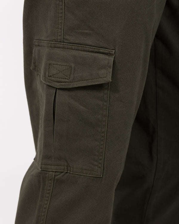 2t Fabio Regular Fit Tall Stretch Cargo Trousers (olive)