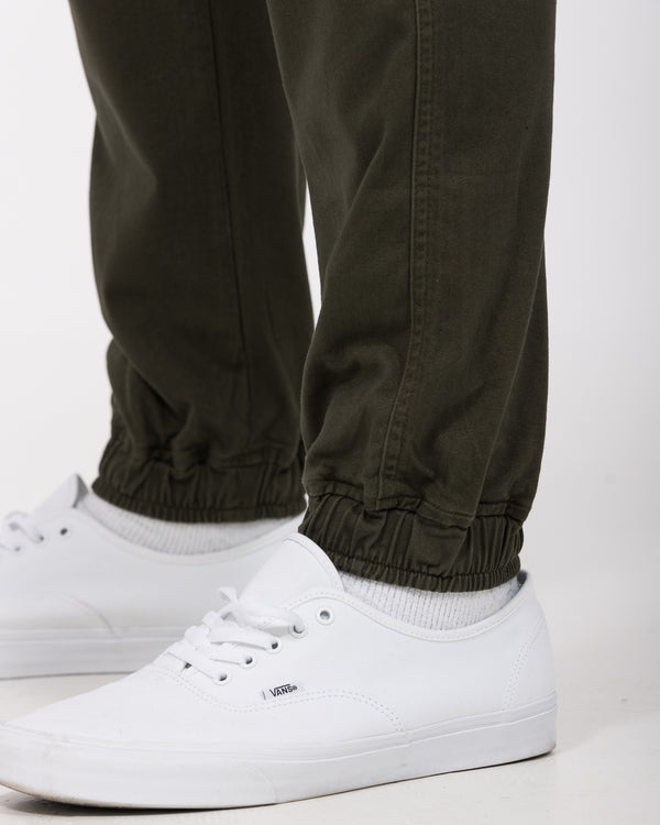 2t Fabio Regular Fit Tall Stretch Cargo Trousers (olive)