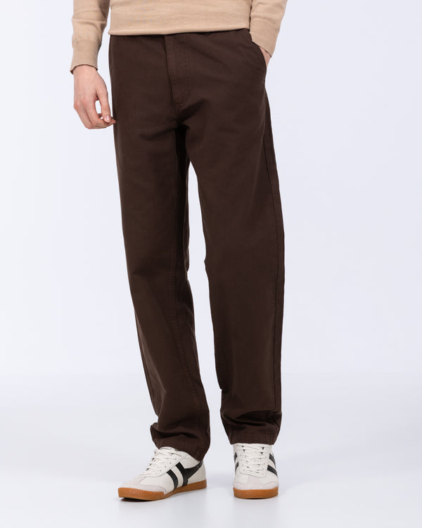 2t Broomshill Locker sitzende hohe Chinos (Schokolade)