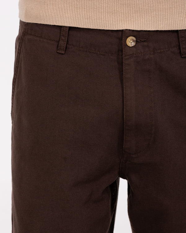 2t Broomshill Locker sitzende hohe Chinos (Schokolade)