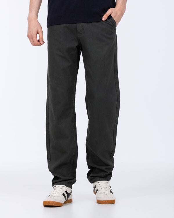 2t Broomshill Locker sitzende hohe Chinos (dunkelgrün)