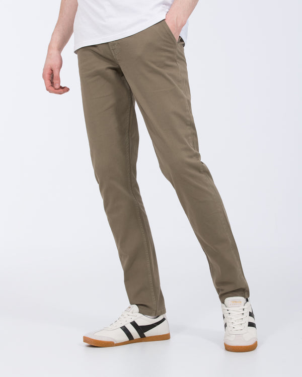 2t Oscar Schlanke Chinos mit hohem Bund (Anthrazit)