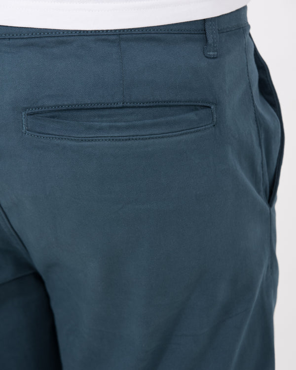 2t Oscar Schlanke Chinos mit hohem Bund (petrolblau)