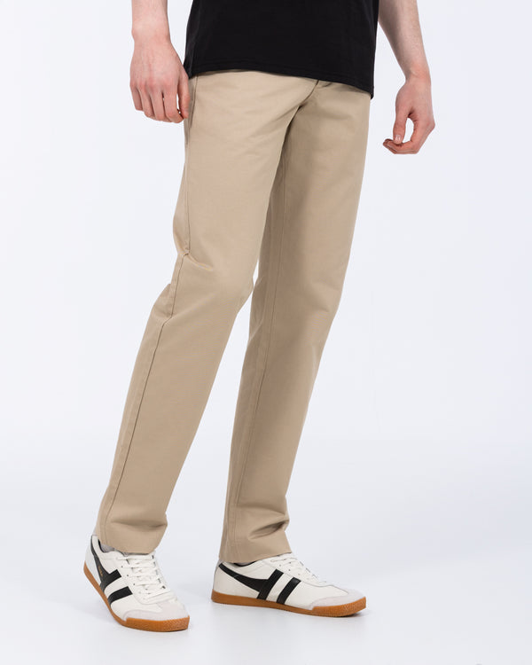 Ed Baxter Regular Fit Tall Chinos (beige)