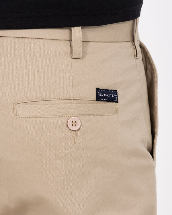 Ed Baxter Regular Fit Tall Chinos (beige)