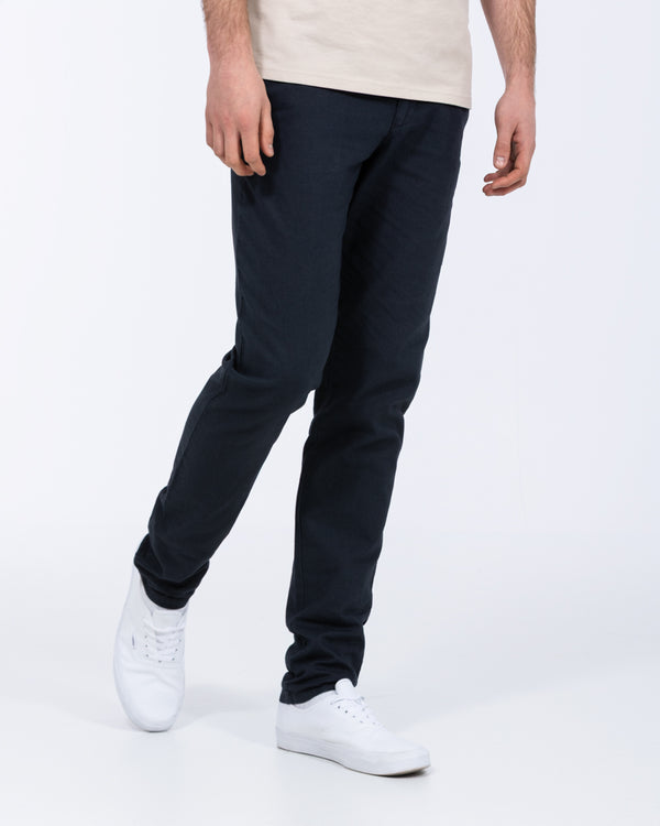 Redpoint Halifax Regular Fit Tall Leinen-Chinos (marineblau)