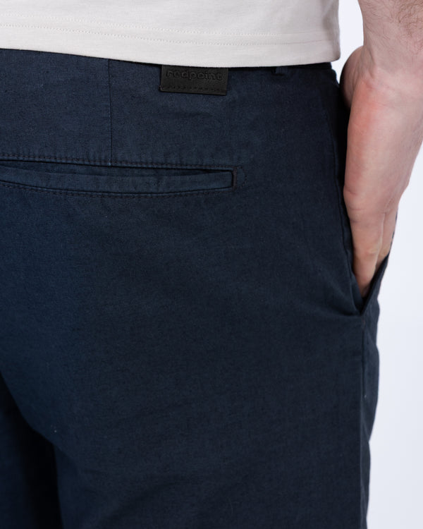 Redpoint Halifax Regular Fit Tall Leinen-Chinos (marineblau)