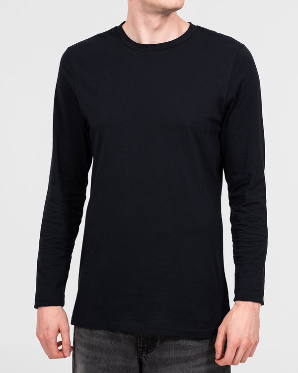 Essentalls Long Sleeve Tall T-Shirt (black)