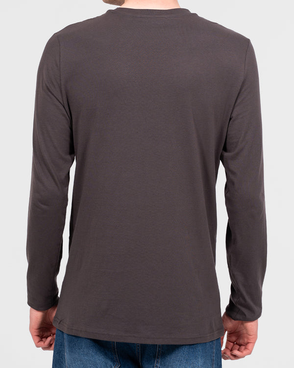 Essentalls Long Sleeve Tall T-Shirt (dark grey)