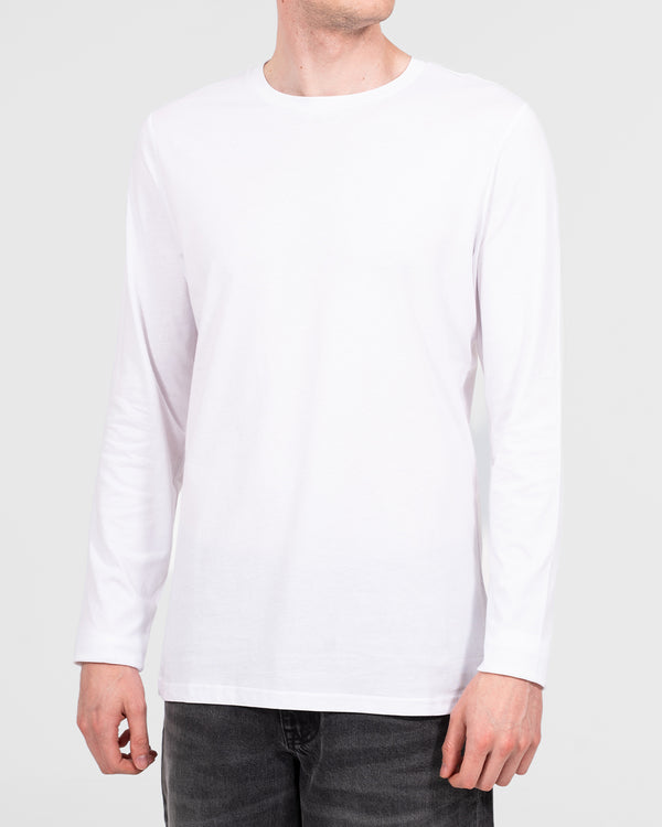 Essentalls Long Sleeve Tall T-Shirt (white)